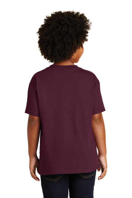 Gildan - Youth Heavy Cotton 100% Cotton T-Shirt. 5000B - Maroon