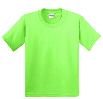 Gildan - Youth Heavy Cotton 100% Cotton T-Shirt. 5000B - Neon Green