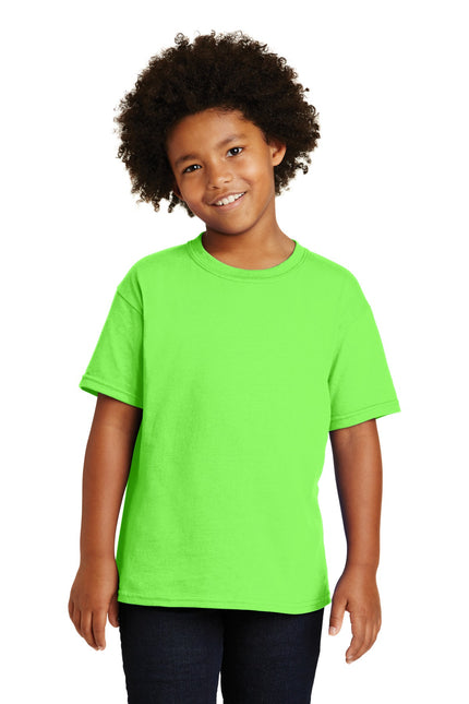 Gildan - Youth Heavy Cotton 100% Cotton T-Shirt. 5000B - Neon Green
