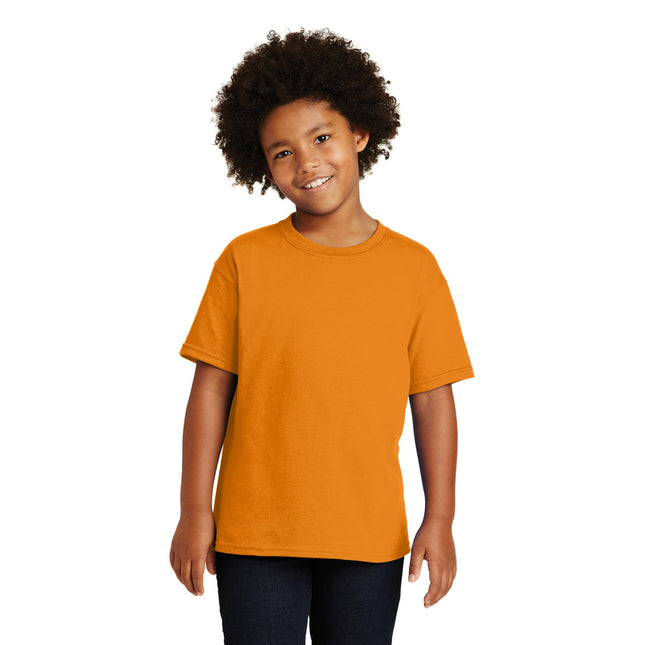 Gildan - Youth Heavy Cotton 100% Cotton T-Shirt. 5000B - Tennessee Orange