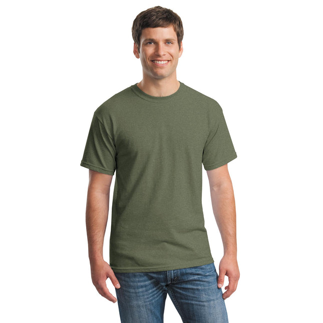 Gildan - Heavy Cotton 100% Cotton T-Shirt. 5000 - Heather Military Green
