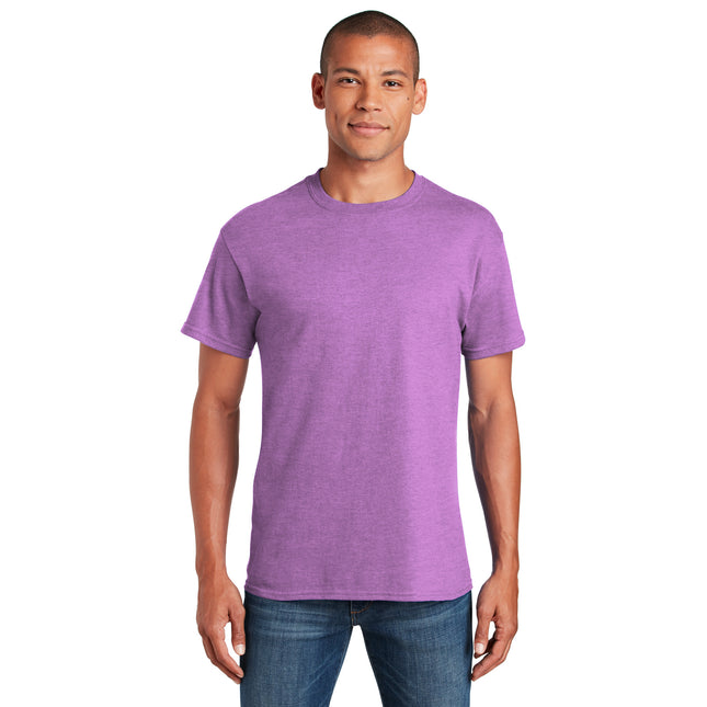 Gildan - Heavy Cotton 100% Cotton T-Shirt. 5000 - Heather Radiant Orchid