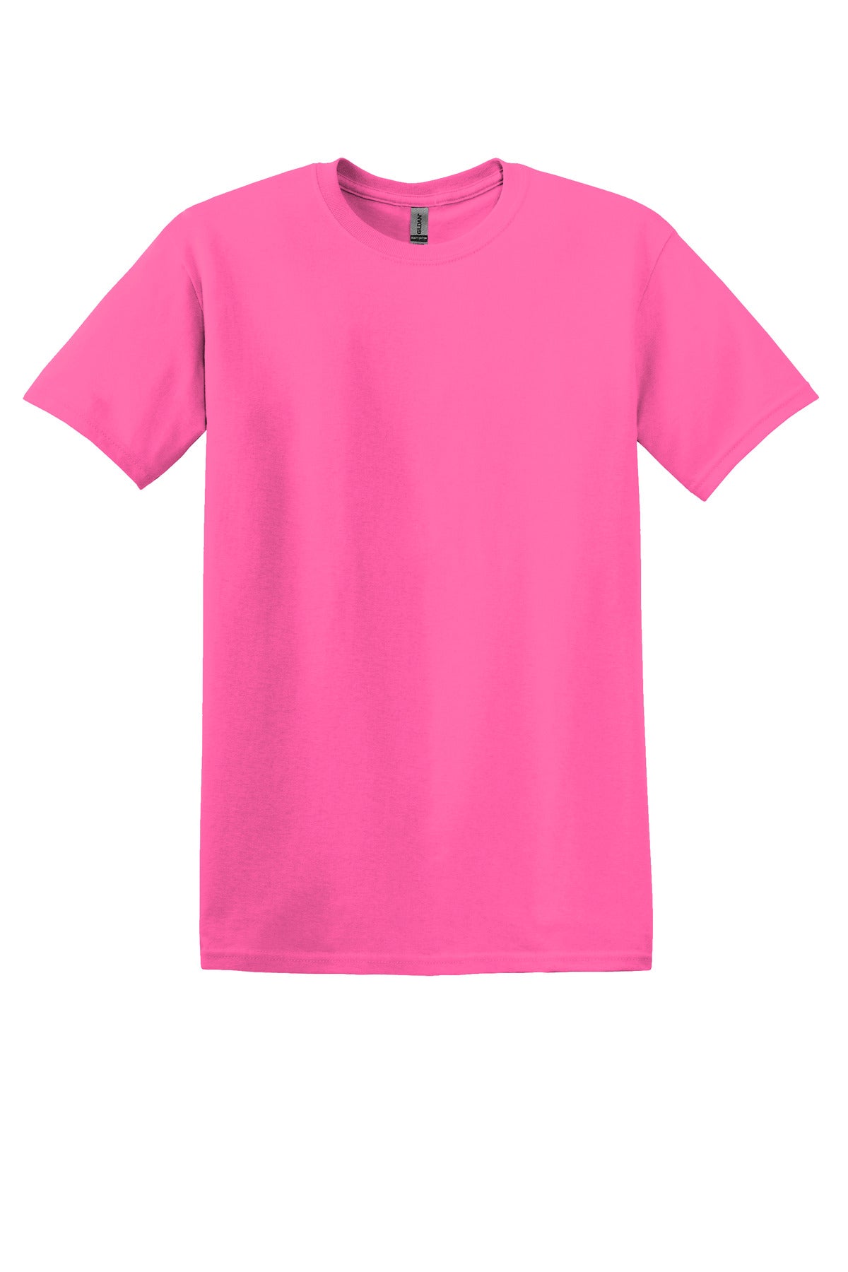 Gildan - Heavy Cotton 100% Cotton T-Shirt. 5000 - Safety Pink