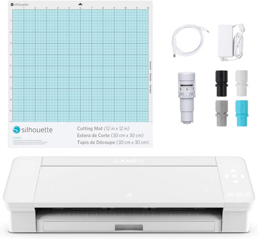 Silhouette Cameo 4 Set with Bluetooth - White Edition