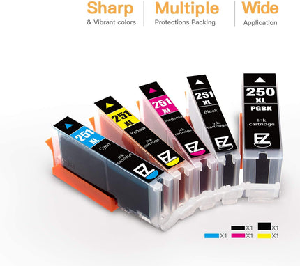 Ink Cartridge for Canon PGI-250XL PGI 250 XL CLI-251XL CLI 251 XL