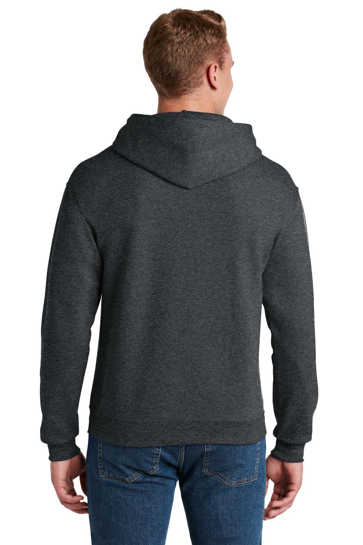 Jerzees - NuBlend Pullover Hooded Sweatshirt. 996M - Black Heather