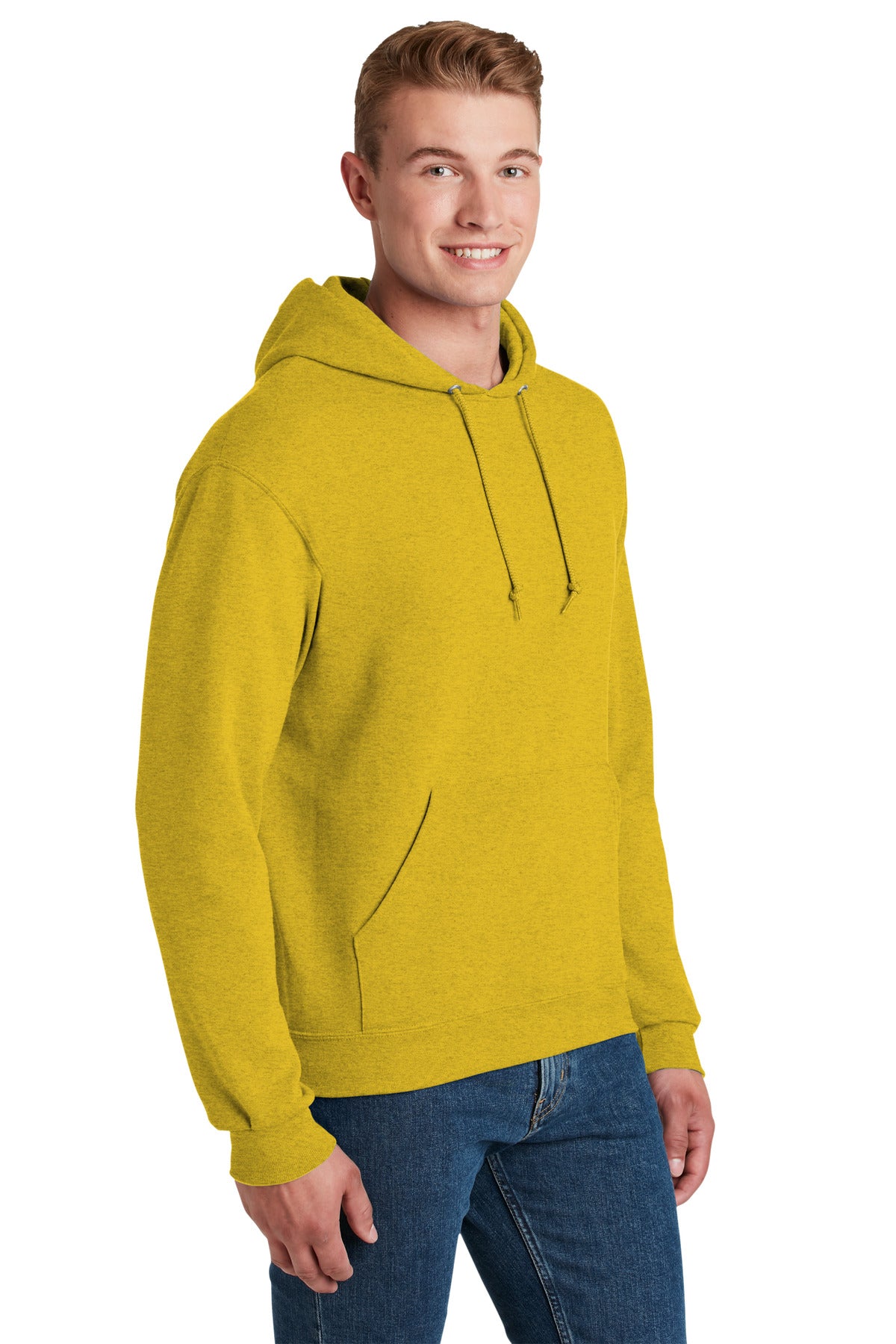 Jerzees - NuBlend Pullover Hooded Sweatshirt. 996M - Mustard Heather