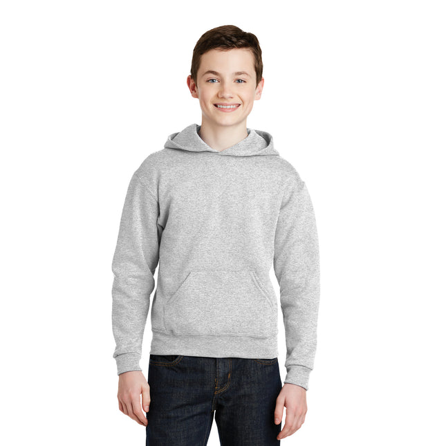Jerzees - Youth NuBlend Pullover Hooded Sweatshirt. 996Y - Ash