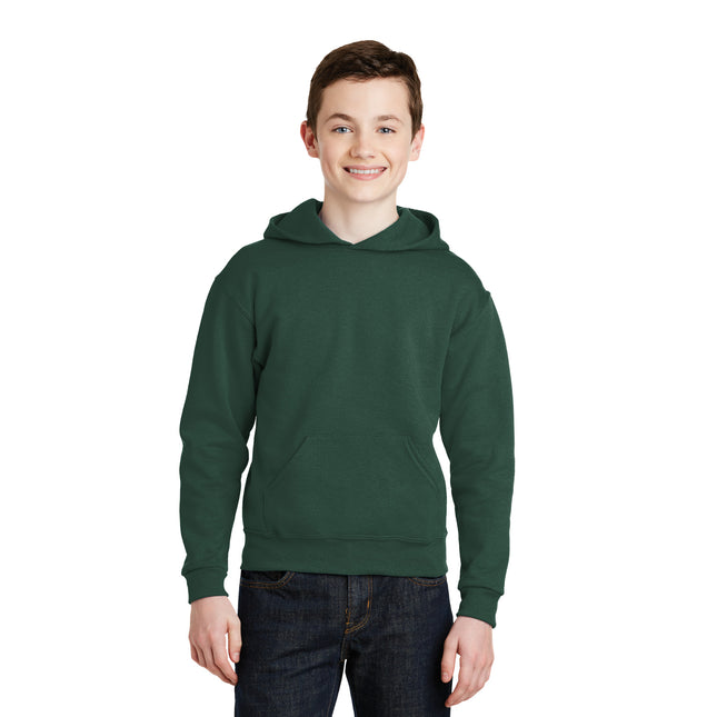 Jerzees - Youth NuBlend Pullover Hooded Sweatshirt. 996Y - Forest Green
