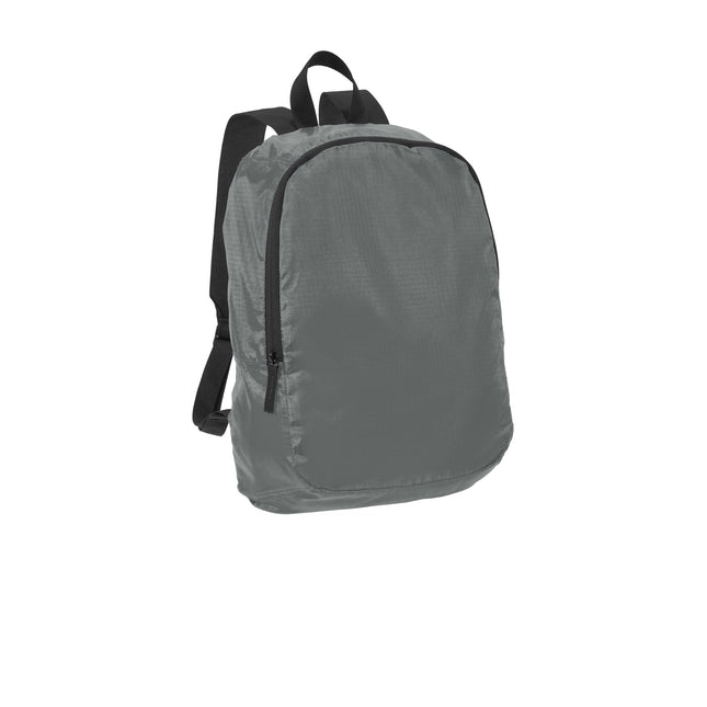 Port Authority Crush Ripstop Backpack BG213 - Shadow Grey