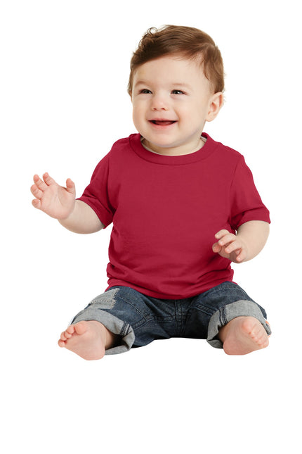Port & Company Infant Core Cotton Tee. CAR54I - Red