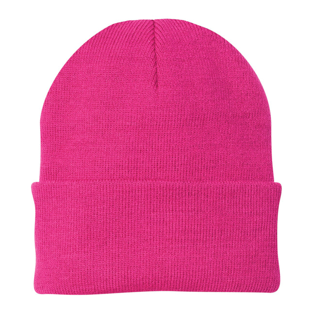 Port & Company Knit Cap. CP90 - Neon Pink Glo