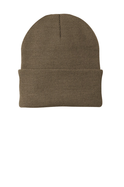 Port & Company Knit Cap. CP90 - Woodland Brown