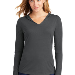 District Women's Perfect Tri Long Sleeve Hoodie. DM139L
