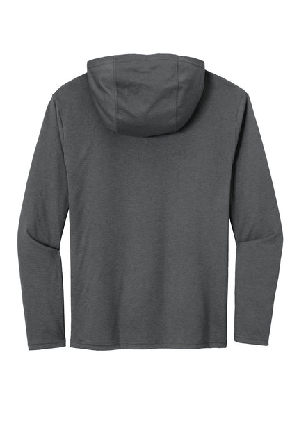 District Perfect Tri Long Sleeve Hoodie. DM139 - Charcoal