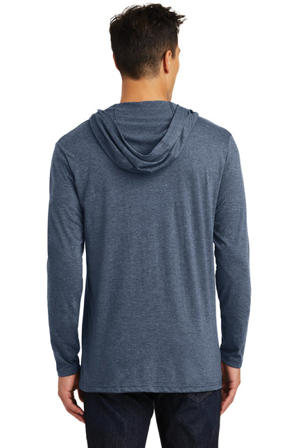 District Perfect Tri Long Sleeve Hoodie. DM139 - Navy Frost