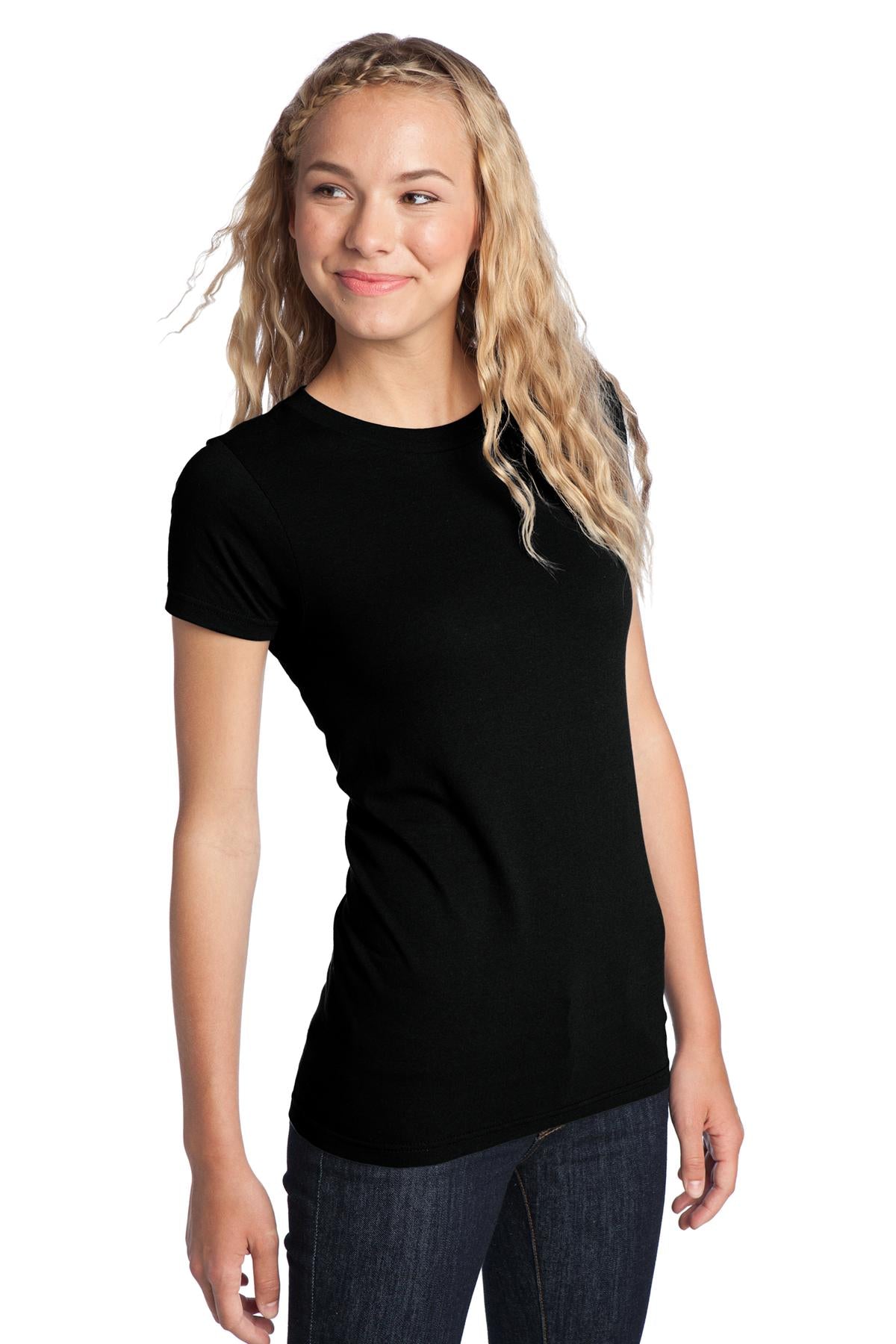 District Women's Fitted The Concert Tee DT5001 - Black