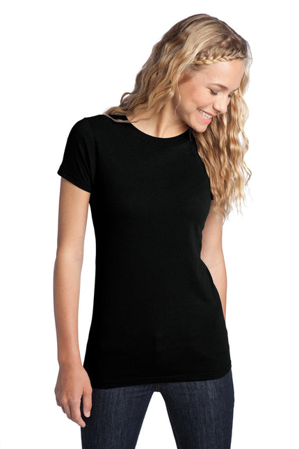 District Women's Fitted The Concert Tee DT5001 - Black