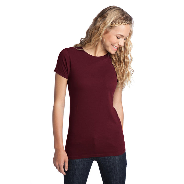 District Women's Fitted The Concert Tee DT5001 - Maroon
