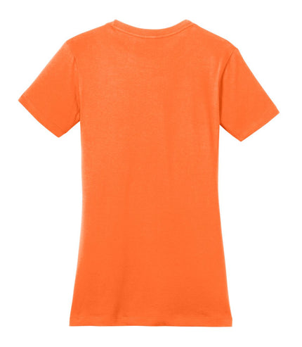 District Women's Fitted The Concert Tee DT5001 - Neon Orange