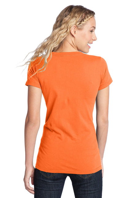District Women's Fitted The Concert Tee DT5001 - Neon Orange