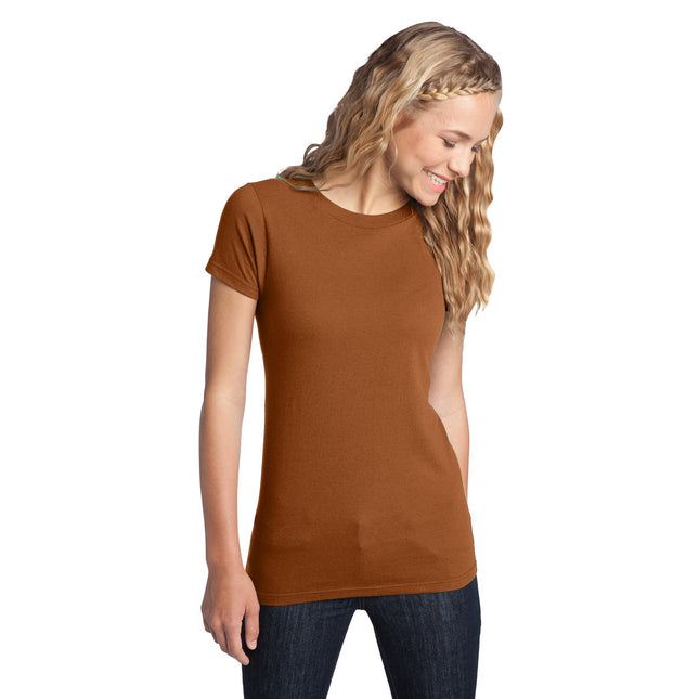 District Women's Fitted The Concert Tee DT5001 - Burnt Orange