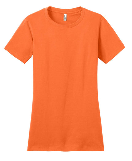 District Women's Fitted The Concert Tee DT5001 - Neon Orange