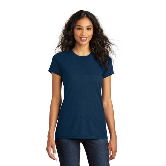 District Women's Fitted The Concert Tee DT5001 - New Navy