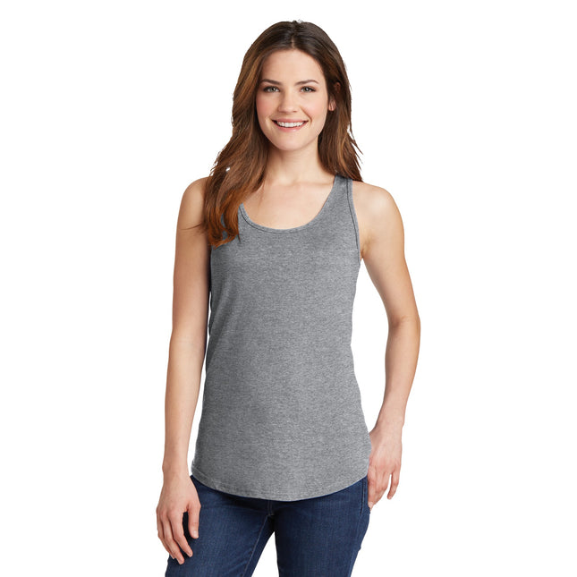 Port & Company Ladies Core Cotton Tank Top. LPC54TT - Athletic Heather