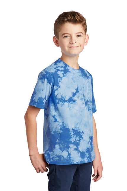 Port & Company Youth Crystal Tie-Dye Tee PC145Y - Sky Blue