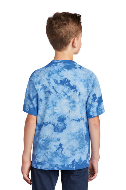 Port & Company Youth Crystal Tie-Dye Tee PC145Y - Sky Blue