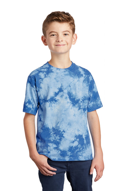 Port & Company Youth Crystal Tie-Dye Tee PC145Y - Sky Blue