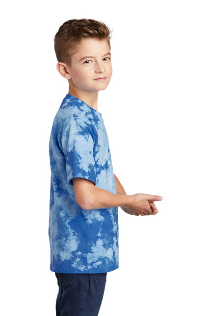 Port & Company Youth Crystal Tie-Dye Tee PC145Y - Sky Blue