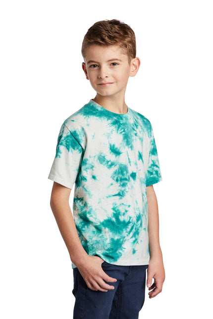 Port & Company Youth Crystal Tie-Dye Tee PC145Y - Teal