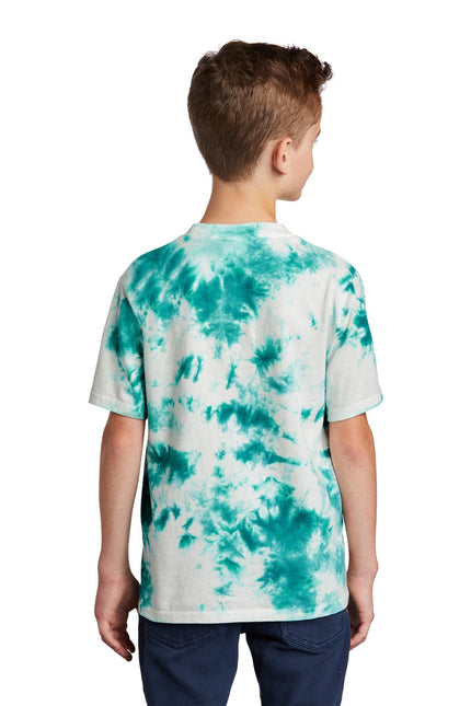 Port & Company Youth Crystal Tie-Dye Tee PC145Y - Teal