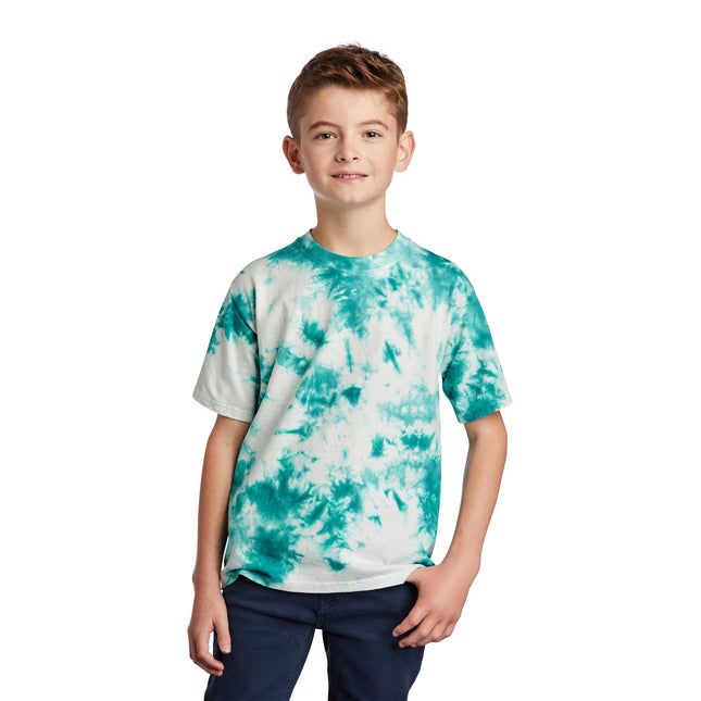 Port & Company Youth Crystal Tie-Dye Tee PC145Y - Teal