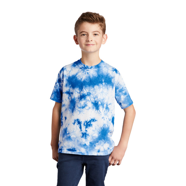 Port & Company Youth Crystal Tie-Dye Tee PC145Y - True Royal