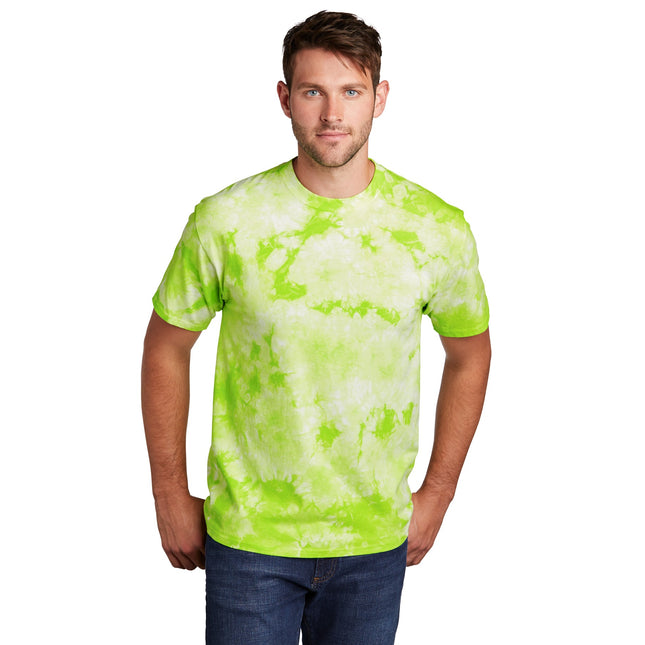Port & Company Crystal Tie-Dye Tee PC145 - Lemon Lime