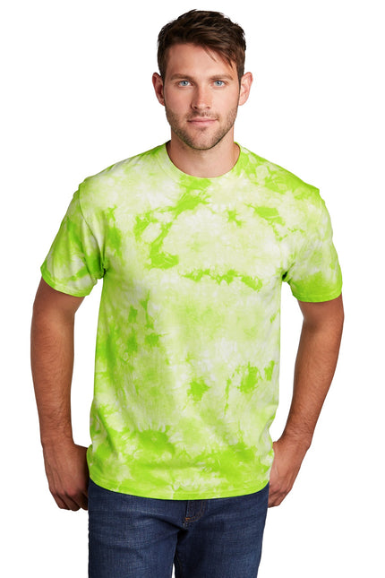 Port & Company Crystal Tie-Dye Tee PC145 - Lemon Lime