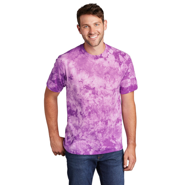 Port & Company Crystal Tie-Dye Tee PC145 - Purple