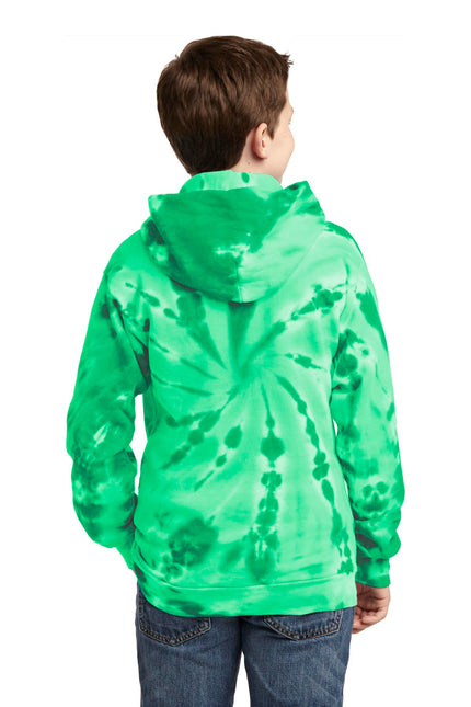 Port & Company Youth Tie-Dye Pullover Hooded Sweatshirt. PC146Y - Kelly