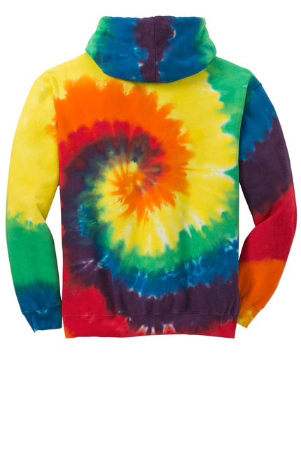 Port & Company Youth Tie-Dye Pullover Hooded Sweatshirt. PC146Y - Rainbow
