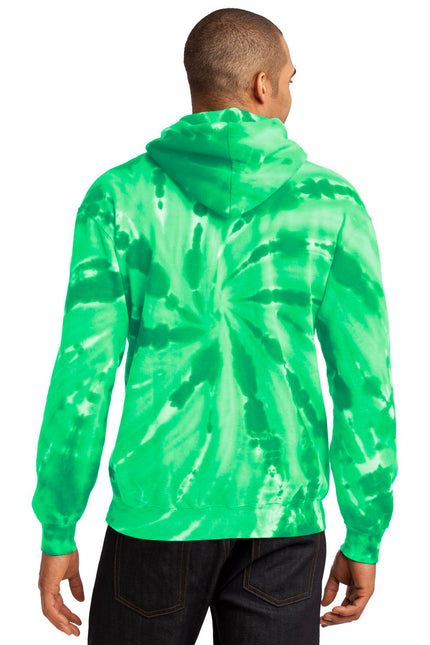 Port & Company Tie-Dye Pullover Hooded Sweatshirt. PC146 - Kelly