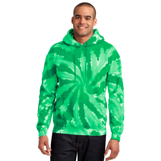 Port & Company Tie-Dye Pullover Hooded Sweatshirt. PC146 - Kelly