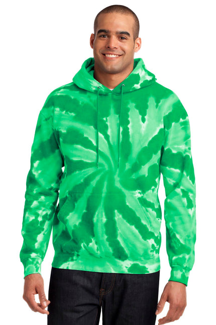 Port & Company Tie-Dye Pullover Hooded Sweatshirt. PC146 - Kelly