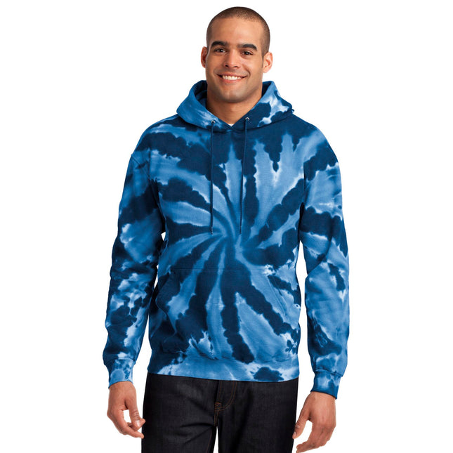 Port & Company Tie-Dye Pullover Hooded Sweatshirt. PC146 - Navy