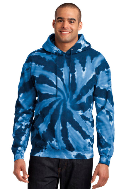Port & Company Tie-Dye Pullover Hooded Sweatshirt. PC146 - Navy
