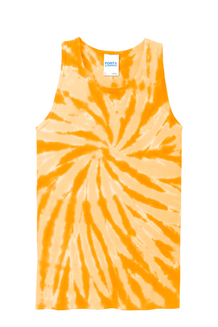 Port & Company Tie-Dye Tank Top. PC147TT - Gold