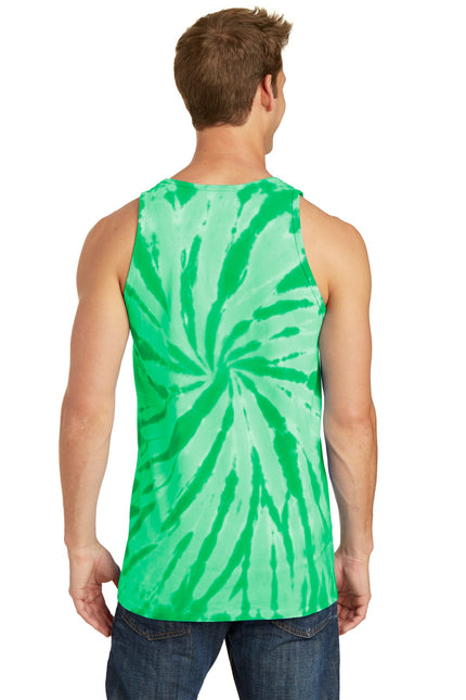 Port & Company Tie-Dye Tank Top. PC147TT - Kelly