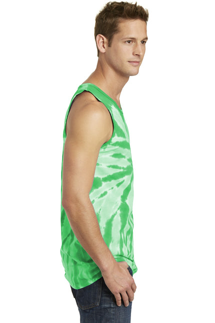 Port & Company Tie-Dye Tank Top. PC147TT - Kelly